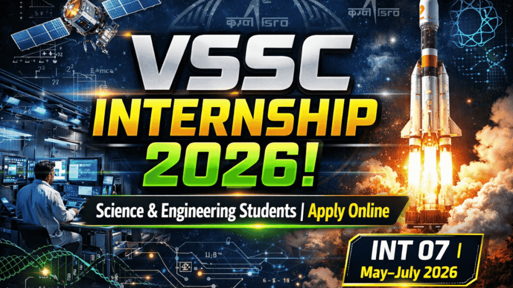 VSSC Opens Internship Applications for UG, PG, and PhD Students